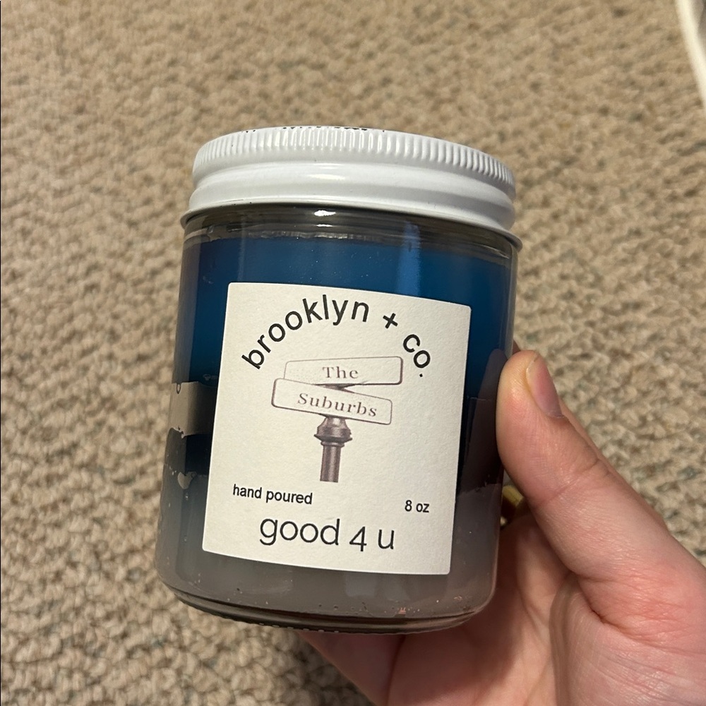 Brooklyn + Co. Blue Candle